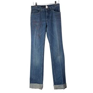MARC JACOBS - Art Printed Collab Straight Leg Jeans USA Made 100% cotton Size 4